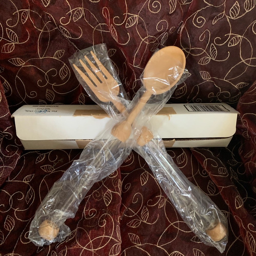 Salad fork and spoon